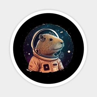 Capybara astronaut Magnet